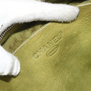 CHANEL Shoulder Bag Mouton Green Silver CC Auth mr2549V-16