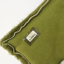 CHANEL Shoulder Bag Mouton Green Silver CC Auth mr2549V-21