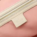 GUCCI GG Canvas Sherry Line Tote Bag Pink Gold 137396 Auth mr2550A-18