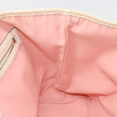 GUCCI GG Canvas Sherry Line Tote Bag Pink Gold 137396 Auth mr2550A-19