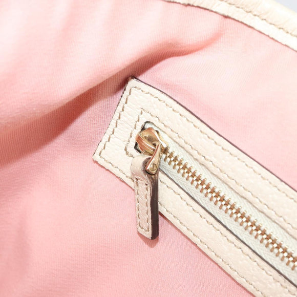 GUCCI GG Canvas Sherry Line Tote Bag Pink Gold 137396 Auth mr2550A
