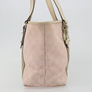 GUCCI GG Canvas Sherry Line Tote Bag Pink Gold 137396 Auth mr2550A-4