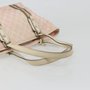 GUCCI GG Canvas Sherry Line Tote Bag Pink Gold 137396 Auth mr2550A-7