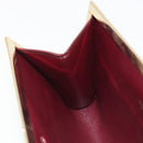 Christian Dior Clutch Bag Canvas Bordeaux Gold Auth mr2551-17