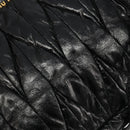 Miu Miu Hand Bag Leather 2way Black Gold Auth mr2556-10