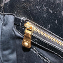 Miu Miu Hand Bag Leather 2way Black Gold Auth mr2556-23