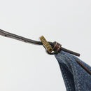 FENDI Shoulder Bag Denim Blue Gold Auth mr2559A-14