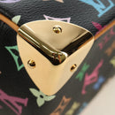 LOUIS VUITTON Monogram Multicolor Hand Bag Black LV Auth mr2560SAM-15