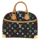 LOUIS VUITTON Monogram Multicolor Hand Bag Black LV Auth mr2560SAM-13