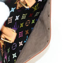 LOUIS VUITTON Monogram Multicolor Hand Bag Black LV Auth mr2560SAM-22