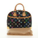 LOUIS VUITTON Monogram Multicolor Hand Bag Black LV Auth mr2560SAM-12