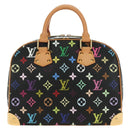 LOUIS VUITTON Monogram Multicolor Hand Bag Black LV Auth mr2560SAM-2