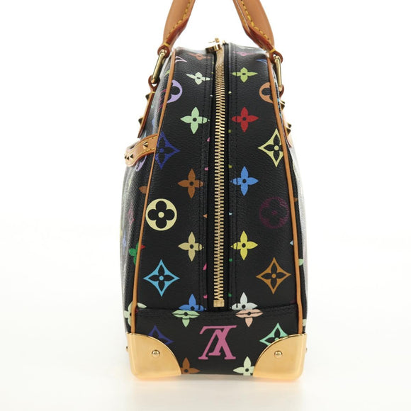 LOUIS VUITTON Monogram Multicolor Hand Bag Black LV Auth mr2560SAM