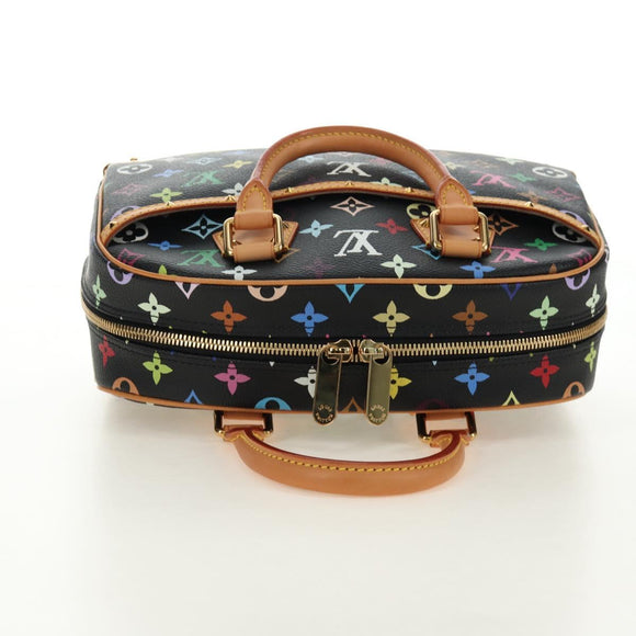 LOUIS VUITTON Monogram Multicolor Hand Bag Black LV Auth mr2560SAM