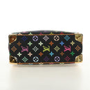 LOUIS VUITTON Monogram Multicolor Hand Bag Black LV Auth mr2560SAM-5