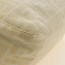 FENDI Zucca Canvas Mamma Baguette Shoulder Bag Beige Silver Auth mr2561M-17