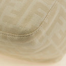 FENDI Zucca Canvas Mamma Baguette Shoulder Bag Beige Silver Auth mr2561M-18