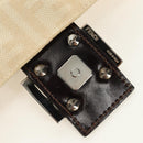 FENDI Zucca Canvas Mamma Baguette Shoulder Bag Beige Silver Auth mr2561M-21