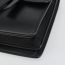 GUCCI Shoulder Bag Leather Black Gold 412007 Auth mr2562V-10
