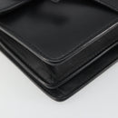 GUCCI Shoulder Bag Leather Black Gold 412007 Auth mr2562V-11