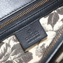 GUCCI Shoulder Bag Leather Black Gold 412007 Auth mr2562V-16