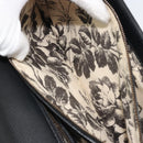 GUCCI Shoulder Bag Leather Black Gold 412007 Auth mr2562V-22