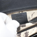 GUCCI Shoulder Bag Leather Black Gold 412007 Auth mr2562V-24