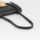 GUCCI Shoulder Bag Leather Black Gold 412007 Auth mr2562V-7