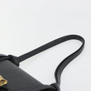 GUCCI Shoulder Bag Leather Black Gold 412007 Auth mr2562V-8