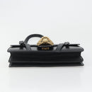GUCCI Shoulder Bag Leather Black Gold 412007 Auth mr2562V-9