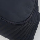 SAINT LAURENT Hand Bag Nylon Navy Silver Auth mr2565-12