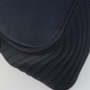SAINT LAURENT Hand Bag Nylon Navy Silver Auth mr2565-13