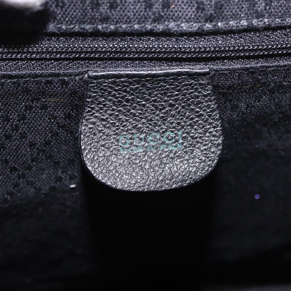 GUCCI Bamboo Backpack Suede Navy Gold 003 2058 0016 Auth mr2566