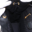 GUCCI Bamboo Backpack Suede Navy Gold 003 2058 0016 Auth mr2566-24