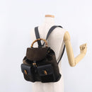 GUCCI Bamboo Backpack Suede Navy Gold 003 2058 0016 Auth mr2566-28