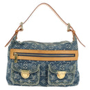 LOUIS VUITTON Monogram Denim Buggy PM Shoulder Bag Blue M95049 LV Auth mr2567SAM-13