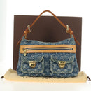LOUIS VUITTON Monogram Denim Buggy PM Shoulder Bag Blue M95049 LV Auth mr2567SAM-12
