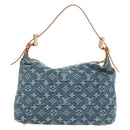 LOUIS VUITTON Monogram Denim Buggy PM Shoulder Bag Blue M95049 LV Auth mr2567SAM-2