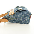 LOUIS VUITTON Monogram Denim Buggy PM Shoulder Bag Blue M95049 LV Auth mr2567SAM-3