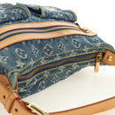 LOUIS VUITTON Monogram Denim Buggy PM Shoulder Bag Blue M95049 LV Auth mr2567SAM-6