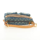 LOUIS VUITTON Monogram Denim Buggy PM Shoulder Bag Blue M95049 LV Auth mr2567SAM-7