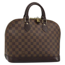 LOUIS VUITTON Damier Ebene Alma Hand Bag N51131 LV Auth mr2568A-1