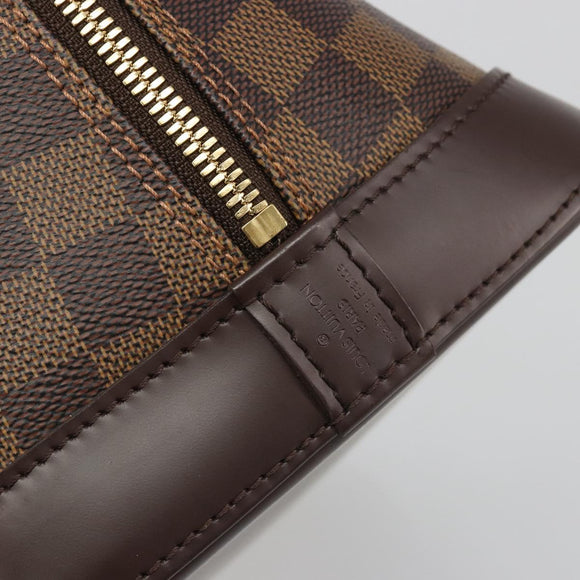 LOUIS VUITTON Damier Ebene Alma Hand Bag N51131 LV Auth mr2568A