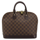 LOUIS VUITTON Damier Ebene Alma Hand Bag N51131 LV Auth mr2568A-13