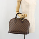 LOUIS VUITTON Damier Ebene Alma Hand Bag N51131 LV Auth mr2568A-24