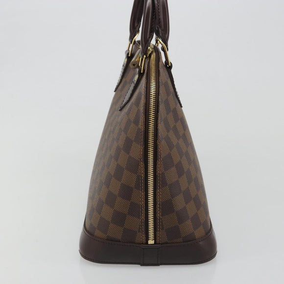 LOUIS VUITTON Damier Ebene Alma Hand Bag N51131 LV Auth mr2568A
