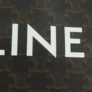CELINE Triomphe Medium Messenger Bag Shoulder Bag PVC Black Gold Auth mr2571SAM-20