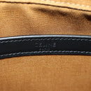 CELINE Triomphe Medium Messenger Bag Shoulder Bag PVC Black Gold Auth mr2571SAM-21
