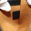 CELINE Triomphe Medium Messenger Bag Shoulder Bag PVC Black Gold Auth mr2571SAM-11