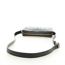 CELINE Triomphe Medium Messenger Bag Shoulder Bag PVC Black Gold Auth mr2571SAM-7